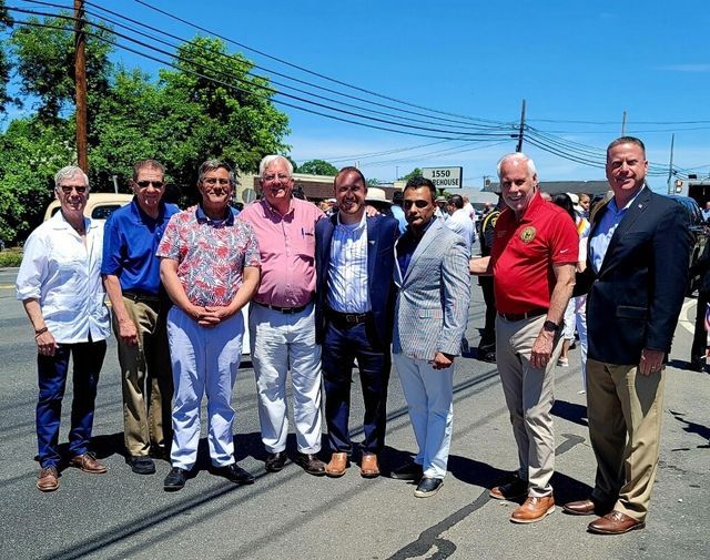 Comptroller Kennedy walking in Puerto Rican Day Parade on 5th Avenue in Brentwood on June 5, 2022